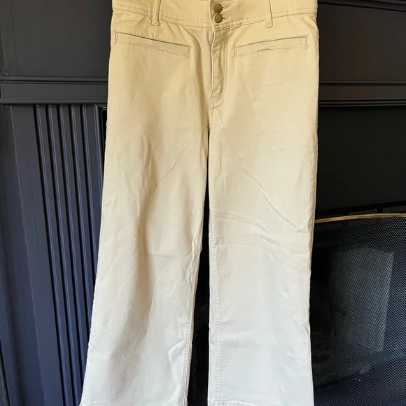 NWOT Draper James Flat front wide leg khakis - Picture 1 of 5